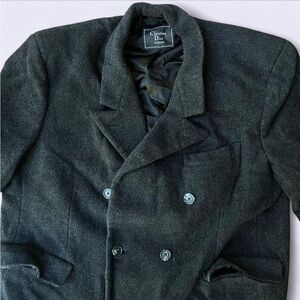 Vintage Christian Dior Monsier Pure Wool Trench Coat